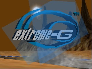 Extreme G title screen for Nintendo 64